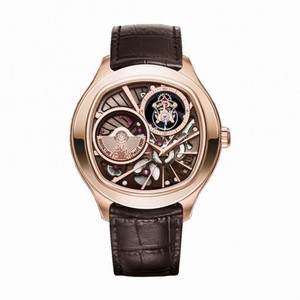 Piaget Emperador Brown Dial 18kt Rose Gold Men's LIMTIED Watch GOA39042