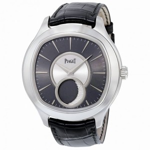 Piaget Emperador Cushion-Shaped Moon Phase Automatic 18kt White Gold Men's Watch GOA34021