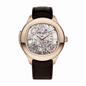 Piaget Emperador Skeleton Dial 18K Rose Gold Automatic Men's Watch GOA38019
