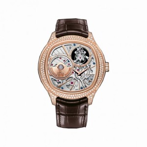 Piaget Emperador Skeleton Dial 18K Rose Gold Automatic Men's Watch G0A38058