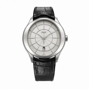 Piaget Gouverneur Silver Dial 18K White Gold Men's Watch GOA38110