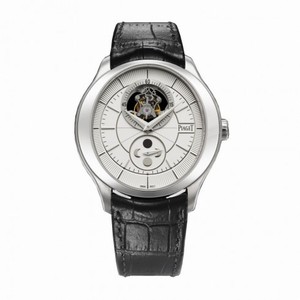 Piaget Gouverneur Silver Guilloche Dial 18K White Gold Men's Watch GOA38114
