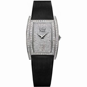 Piaget Limelight Diamond-set Dial Black Satin Ladies Watch G0A37091