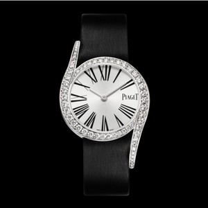 Piaget Limelight Gala Silver Diamond Dial Satin Ladies Watch GOA38160