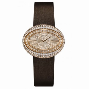 Piaget Limelight Magic Hour Diamond-Set Dial Brown Satin Ladies Watch G0A37196