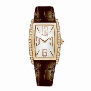 Piaget Limelight Silver Dial Brown Leather Ladies Watch G0A35090