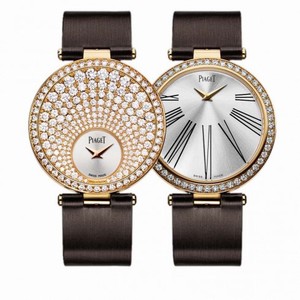 Piaget Limelight Twice Silver Dial 18K Rose Gold Diamond Ladies Watch GOA36243