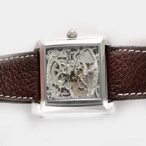 Piaget Piaget 20083 36x42mm White Dial Brown Crocodile Leather Strap Watch