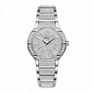 Piaget Polo Diamond Pave Dial Ladies Quartz Watch GOA36234