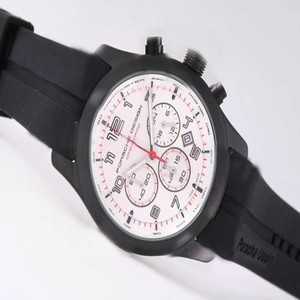 Porsche Design Indicator 26647 Quartz Chronograph 43mm White Dial Watch
