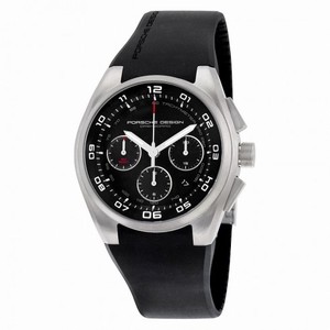 Porsche Design P'6620 Chronograph Automatic Black Dial Black Rubber Men's Watch 6620.11.46.1238