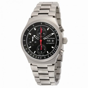 Porsche Design Titanium Case/Bracelet Black Chronograph Dial Automatic Men's Watch 662510420332