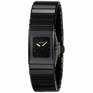 Rado Ceramica Small Black Dial Black Ceramic Ladies Watch R21540252
