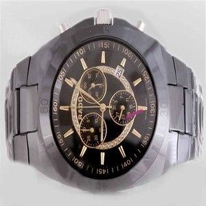 Rado Classic Jubile 180.028282 Silver Ceramic Strap Round Black Dial Watch