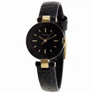 Rado Coupole Black Dial Ceramic Case Ladies Watch R22829155