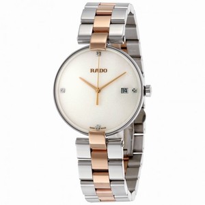 Rado Coupole Jubile White Dial Ladies Two Tone Watch R22852713