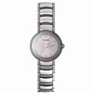 Rado Coupole Steel Platinum Ceramic Ladies Watch R22594102