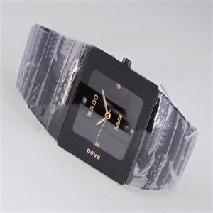 Rado DiaStar 120929 30x27mm Black Dial Black Ceramic Strap Watch