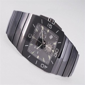 Rado DiaStar 13477.152 35x33mm Black Dial Black Ceramic Strap Watch
