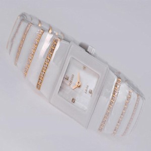 Rado DiaStar 152.0322.3 21x28mm White Dial Silver Ceramic Strap Watch