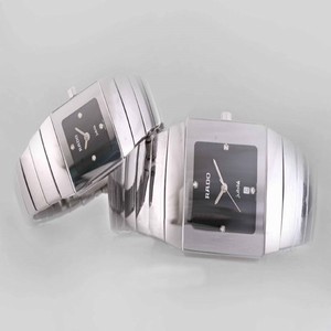 Rado DiaStar 152.0332.3 Rectangle Silver Ceramic Strap Midsize Watch
