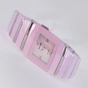 Rado DiaStar 152.0332 Womens 21x28mm Pink Ceramic Strap Watch