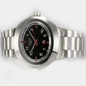 Rado DiaStar 19957 Black Dial Round Stainless Steel Case Watch