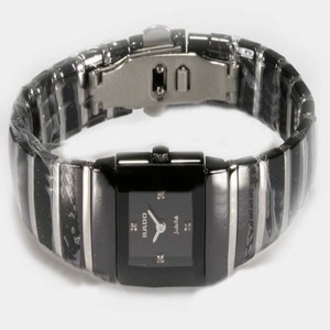 Rado DiaStar 20954 Black Ceramic Strap 21x28mm Black Dial Watch
