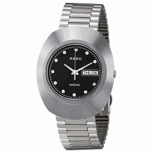 Rado Diastar Black Dial Polished Stainless Steel Men's Watch R12391153