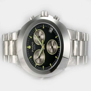 Rado DiaStar R12638153 Black Dial Stainless Steel Bezel Silver Stainless Steel Strap Watch