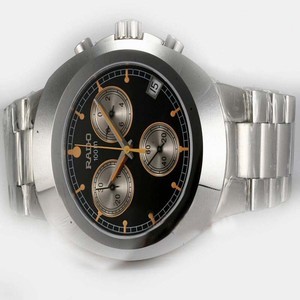 Rado DiaStar R12694153 Silver Stainless Steel Strap 39x42mm Black Dial Watch