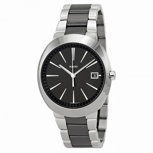 Rado D-Star XL Black Dial Stainless Steel Black Ceramic Men's Watch R15943162