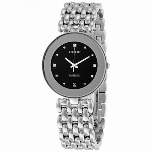 Rado Flourence Bllack Dial Ladies Stainless Steel Watch R48792153
