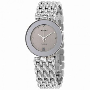 Rado Flourence Gray Dial Ladies Stainless Steel Watch R48792103