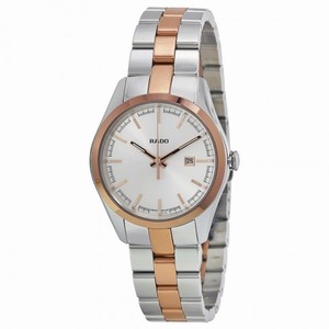 Rado Hyperchrome Silver Dial Two-tone Ceramos and Steel Ladies Watch R32976102