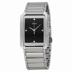 Rado Integral Black Dial Stainless Steel Ladies Quartz Watch R20997713