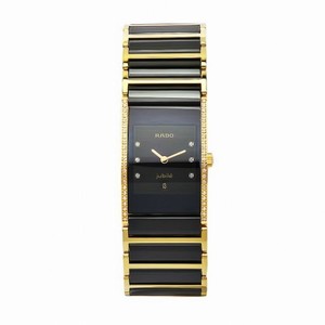 Rado Integral Quartz Black Dial Two-tones Ladies Watch R20752752