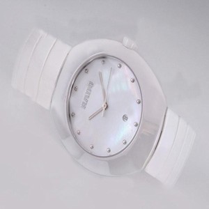 Rado Ovation 25461 Mens White Ceramic Strap Ceramic Bezel Watch