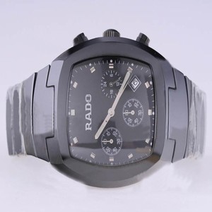 Rado Sintra R13764152 Black Ceramic Strap Square Black Dial Watch