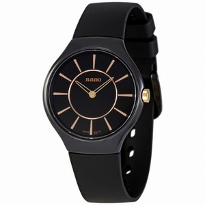 Rado Thinline Black Ceramic Ladies Watch R27742159