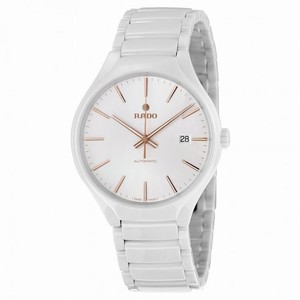 Rado True Automatic White Dial White Ceramic Unisex Watch R27058112