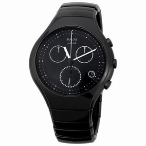 Rado True Black Ceramic Chronograph Men's Watch R27814702