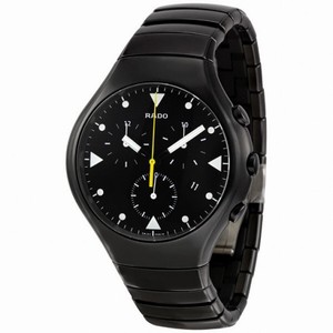 Rado True Black Dial Chronograph High Tech Ceramic Men's Watch R27815162