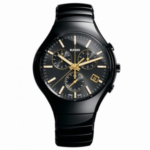 Rado True Chronograph Black Dial Black Ceramic Men's Watch Watch R27814172