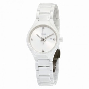 Rado True High-tech White Ceramic Diamond Ladies Watch R27061712