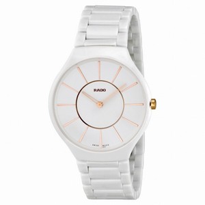 Rado True White Dial Ceramic Ladies Watch R27957102
