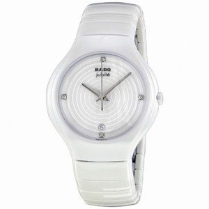 Rado True White Dial Creamic Ladies Watch R27695712