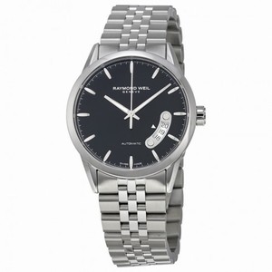 Raymond Weil Freelancer Automatic Black Dial Stainless Steel Men's Watch RW-2770-ST-20011