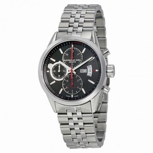 Raymond Weil Freelancer Black Dial Chronograph Stainless Steel Automatic Men's Watch 7730-ST-20041