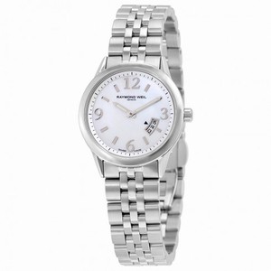 Raymond Weil Freelancer Mother of Pearl Dial Stainless Steel Ladies Watch 5670-ST-05907